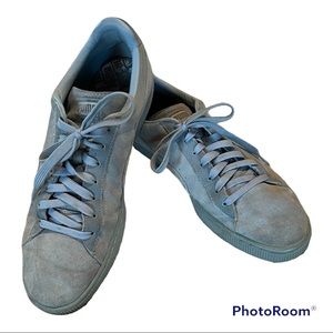 PUMA GREY SUEDE  MENS SIZE 11 SNEAKERS